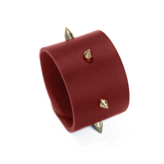 Bracelet THESEE - Taille S/M - Large Bordeaux - Glam Rock