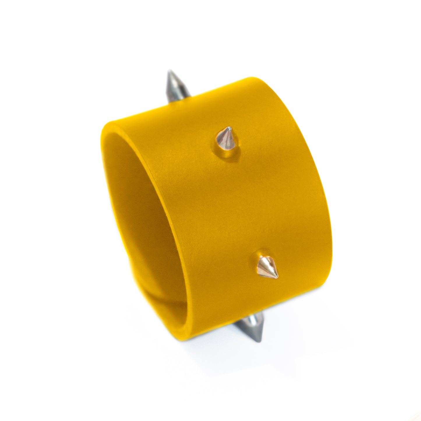 Bracelet THESEE - Taille S/M - Large Jaune - Glam Rock