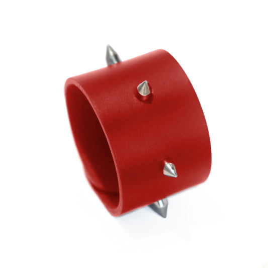 Bracelet THESEE - Taille S/M - Large Rouge - Glam Rock