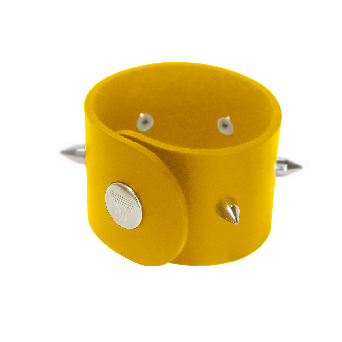 Bracelet THESEE - Taille S/M - Large Jaune - Glam Rock