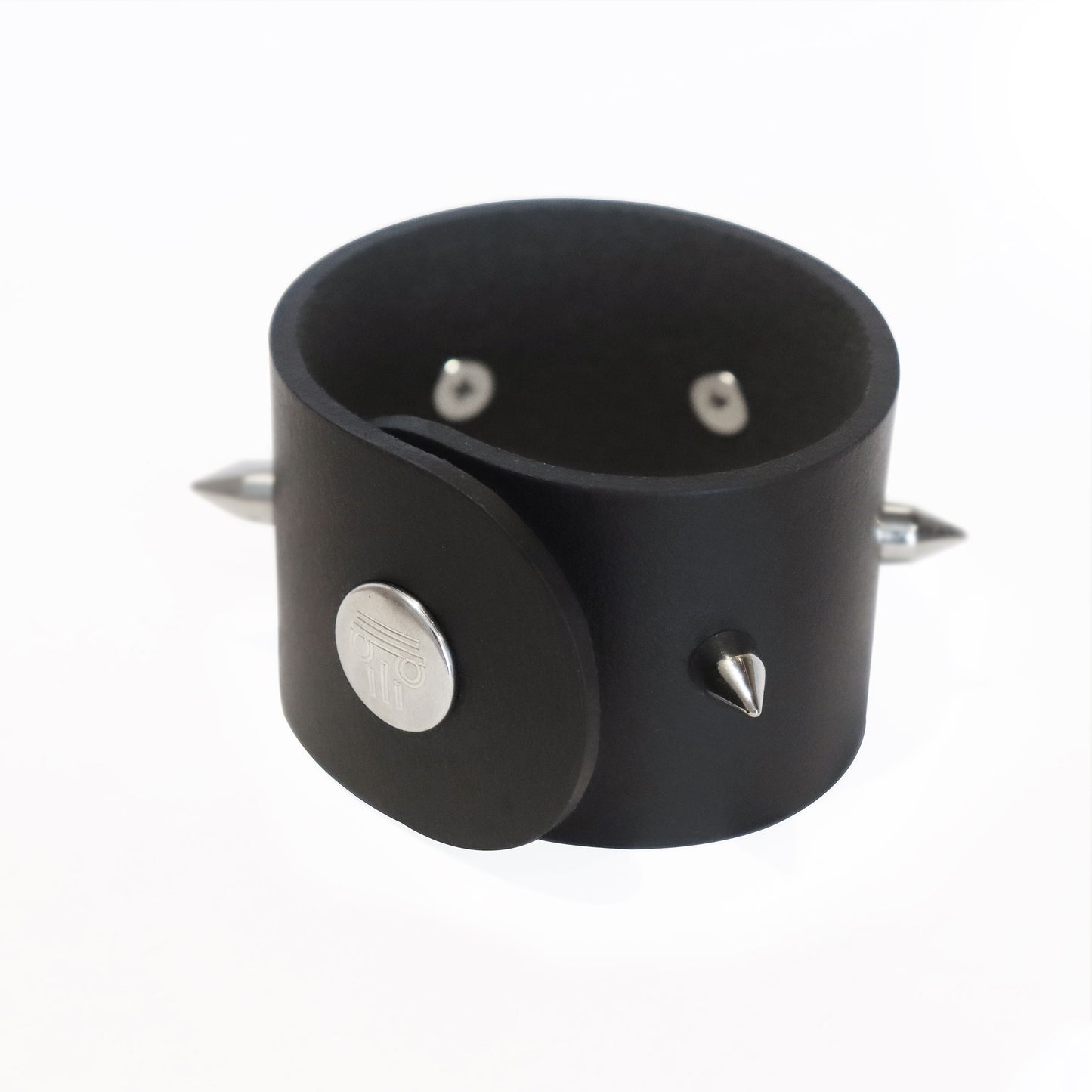 Bracelet THESEE - Taille S/M - Large Noir - Glam Rock