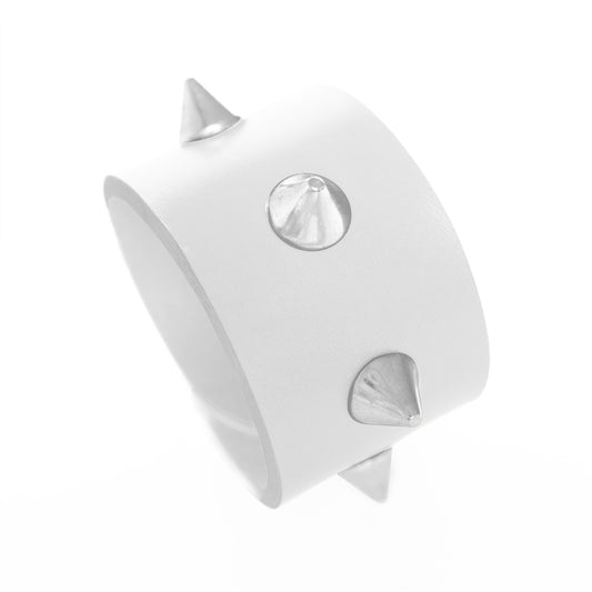 Bracelet THESEE - Taille S/M - Large Blanc - Rock Chic