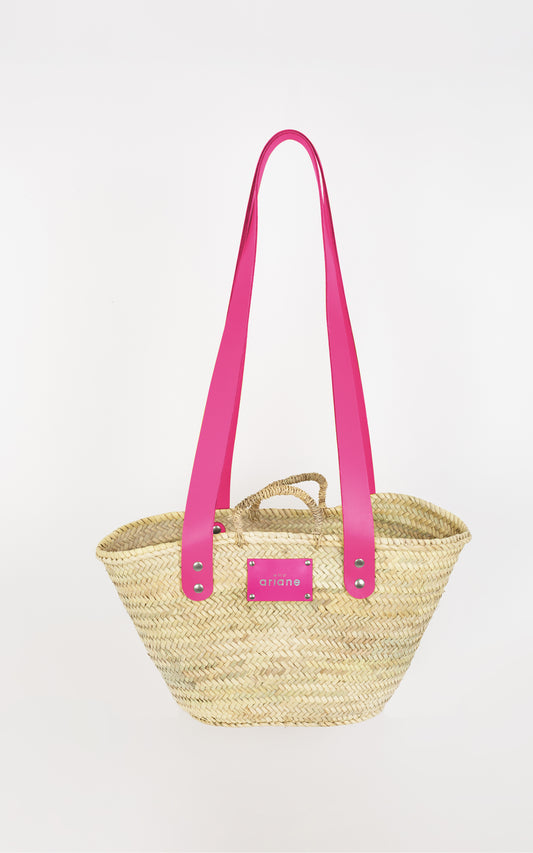 THESEE basket - Size M - Large pink handles