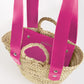 THESEE basket - Size XS - Large pink handles