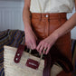 THESEE basket - Size S - Wide plum handles